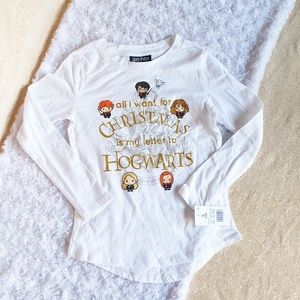 Nwt Harry Potter Christmas Letter Shirt